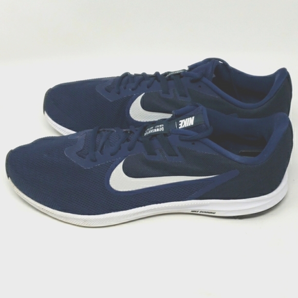 Nike Downshifter 9 Men's Size 14 AR4946-400 Navy Blue Running Shoes Like New - Picture 3 of 11